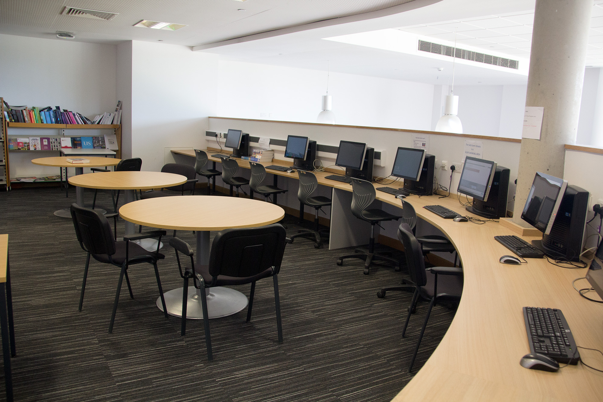 6th Form Library Display Our Sixth Form Facilities